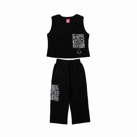 картинка ЧЗ Комплект для девочки (майка и бриджи) 8-12 лет 95% хлопок, 5% эластан BONITO KIDS/OP1824(ЧЗ)/уп.5шт./меш.210шт. от магазина