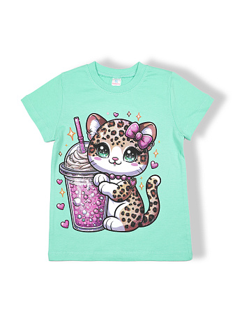 картинка КГ Футболка для девочки, 4-8 лет, 100% хлопок, BONITO KIDS/BK0002D(05-24)/уп.5шт./меш.700шт. от магазина