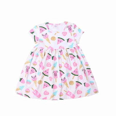 картинка БГ_ЧЗ Платье для девочки 3-7 лет 92% хлопок, 8% лайкра BONITO KIDS/SS6045(ЧЗ)/уп.5шт./меш.375шт. от магазина