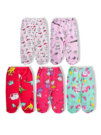картинка БГ_ЧЗ Ползунки для девочки 68-86 см 100% хлопок BONITO KIDS/SS6115(09-24)(ЧЗ)/уп.20шт./меш.1380шт. от магазина