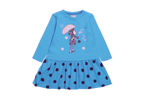 картинка КГ_ОТ Платье для девочки 2-6 лет 95% хлопок, 5% эластан BONITO KIDS /уп.5шт./меш.400шт от магазина