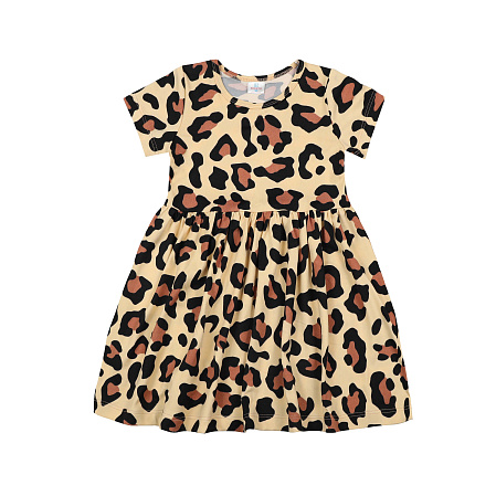 картинка БГ_ЧЗ Платье для девочки 3-7 лет 100% п/э BONITO KIDS/BK1804P(ЧЗ)/уп.5шт./меш.360шт. от магазина
