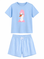 БГ_ЧЗ Пижама для девочки 10-14 лет 100% хлопок BONITO KIDS/BK1823PD(ЧЗ)/уп.5шт./меш.200шт.