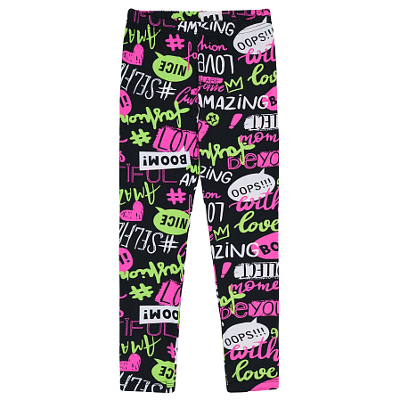 картинка БГ_ЧЗ Лосины для девочки 8-12 лет 60% хлопок, 40% полиэстер BONITO KIDS/BK1297L(04-24)(ЧЗ)/уп.5шт./меш.600шт. от магазина