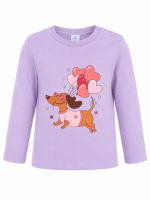 БГ_ЧЗ Футболка с длинным рукавом для девочки 1,5-4 лет 100% хлопок BONITO KIDS/BK0008D26(ЧЗ)/уп.4шт./меш.500шт.