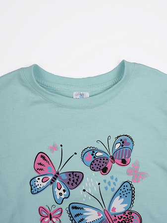 картинка КГ Футболка для девочки 5-8 лет 100% хлопок BONITO KIDS/BK0022D/уп.4шт./меш.700шт. BONITOKIDS