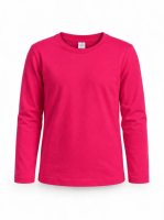 БГ_ЧЗ Лонгслив для девочки 3-7 лет 100% хлопок BONITO KIDS/SS6190LD(ЧЗ)/уп.5шт./меш.300шт.