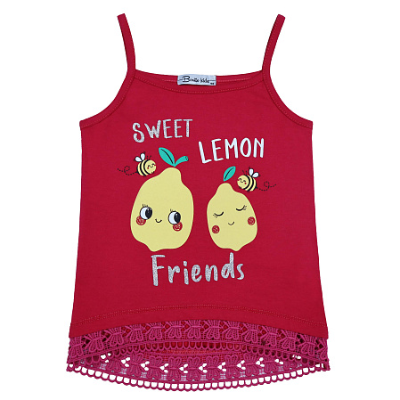 картинка БГ_ЧЗ Майка для девочки 3-7 лет 100% хлопок BONITO KIDS/BK1189M(05-23)(ЧЗ)/уп.5шт./меш.1000шт. от магазина