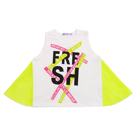 картинка БГ Майка для девочки 3-7 лет 95% хлопок, 5% эластан BONITO KIDS/OP1436/ 5шт./меш.500шт. от магазина