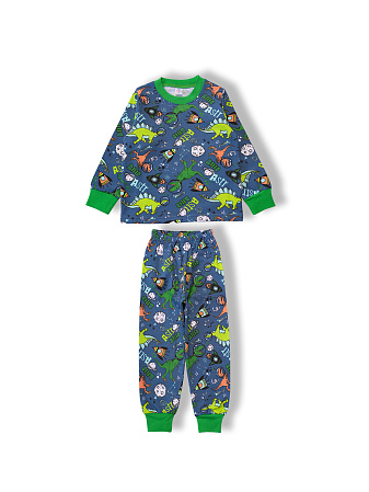 БГ_ЧЗ Пижама для мальчика 3-7 лет 100% хлопок BONITO KIDS/SS6128(08-24)(ЧЗ)/уп.5шт./меш.200шт. от магазина