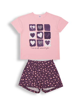 картинка БГ_ЧЗ Пижама для девочки 8-12 лет 92% хлопок 8% лайкра BONITO KIDS/SS6099(ЧЗ)/уп.5шт./меш.300шт. от магазина