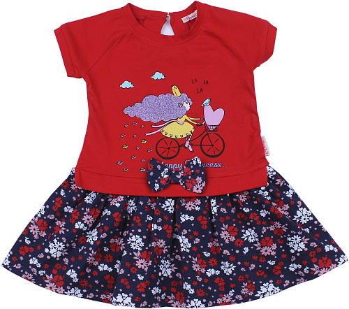 картинка КГЛ_ОТ Платье для девочек 92% хлопок, 8% лайкра 2-6 лет BONITO KIDS/BK997P/уп.5шт./меш.450шт. от магазина