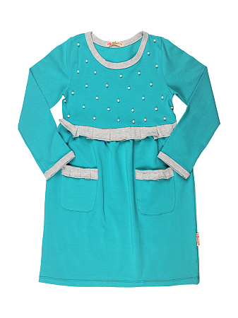 картинка ЧЗ Платье для девочки 5-8 лет 92% хлопок, 8% лайкра BONITO KIDS /уп.4шт./меш.240шт. от магазина