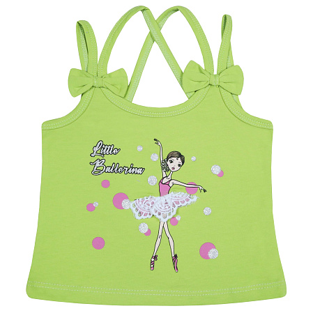 картинка ЧЗ Майка для девочки 3-7 лет 92% хлопок, 8% лайкра BONITO KIDS/BK1592M(ЧЗ)/уп.5шт./меш.1250шт. от магазина