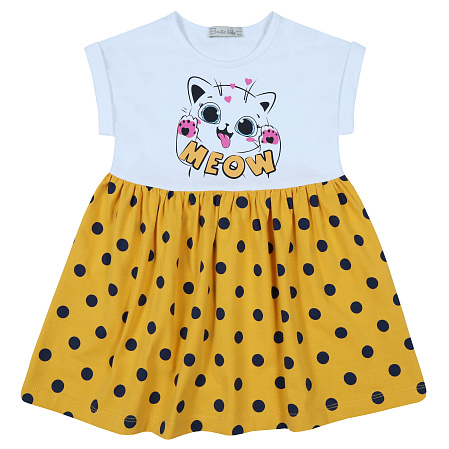 картинка БГ_ЧЗ Платье для девочки 2-5 лет 92% хлопок, 8% лайкра BONITO KIDS/BK1438P(05-23)(ЧЗ)/уп.4шт./меш.400шт. от магазина
