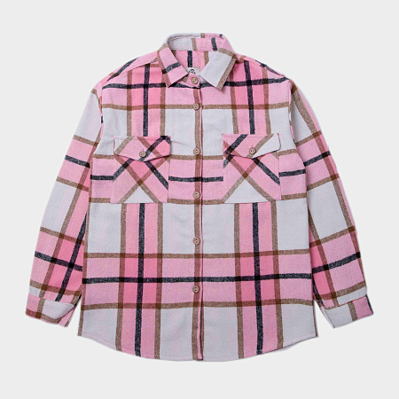 картинка ЧЗ Рубашка для девочки 11-14 лет 60% хлопок 40% полэстер BONITO KIDS/OP1690(01-23)(ЧЗ)/уп.4шт/96шт. от магазина