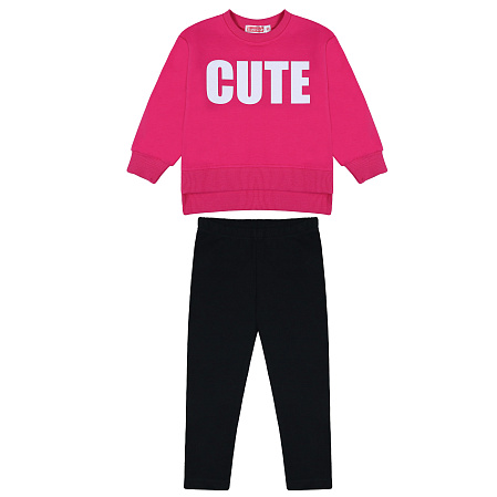 картинка БГ_ЧЗ Комплект для девочки (свитшот и штаны) 3-7 лет 100% хлопок BONITO KIDS/BK5401КР(01-23)(ЧЗ)/уп.5шт./меш.180шт. от магазина