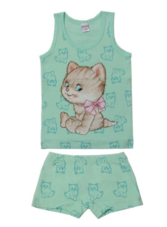 картинка ЧЗ Комплект для девочки  (майка,трусы) 3-7 лет BONITO KIDS/BK1681MT(01-22)/уп.5шт./меш.600шт. от магазина