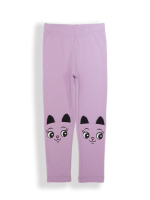 БГ_ЧЗ Лосины для девочки 2-6 лет 92% хлопок, 8% лайкра BONITO KIDS/BK1040L(09-25)(ЧЗ)/уп.5шт./меш.600шт.