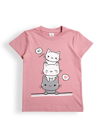 картинка БГ_ЧЗ Футболка для девочки 5-8 лет 100% хлопок BONITO KIDS/BK0002D(01-25)(ЧЗ)/уп.4шт./меш.700шт. от магазина