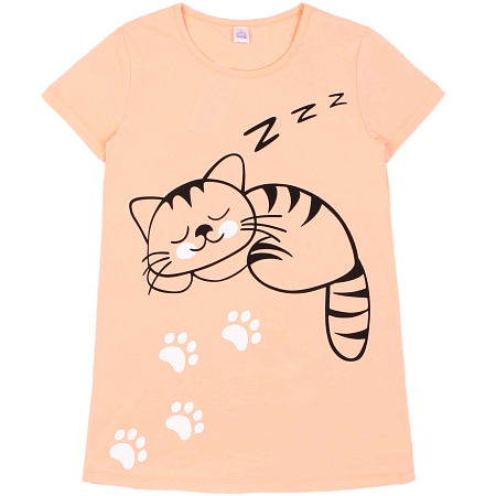 картинка БГ Ночная сорочка для девочки 8-12 лет 100% хлопок BONITO KIDS/SS6010(03-23)/уп.5шт./меш.500шт. BONITOKIDS