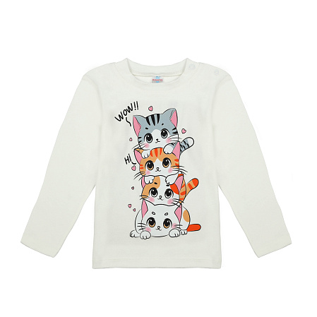 картинка БГ_ЧЗ Лонгслив для девочки 2-5 лет 100% хлопок BONITO KIDS/BK0008D(08-24)/уп.4шт./меш.500шт. от магазина