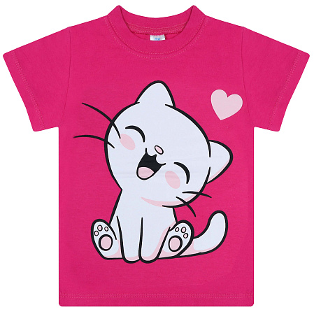 картинка БГ Футболка для девочки 1-4 лет 100% хлопок BONITO KIDS/BK0001D(02-24)/уп.4шт./меш.800шт. от магазина