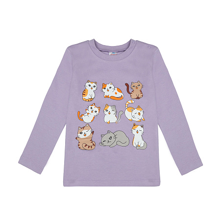 картинка БГ_ЧЗ Лонгслив для девочки 2-5 лет 100% хлопок BONITO KIDS/BK0008D(08-24)/уп.4шт./меш.500шт. от магазина