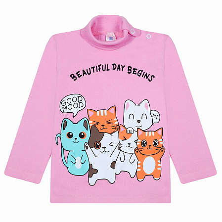 картинка БГ_ЧЗ Водолазка для девочки 1,5-4 лет 100% хлопок BONITO KIDS/BK0007D10-24/уп.4шт./меш.500шт. от магазина