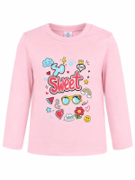 БГ_ЧЗ Футболка с длинным рукавом для девочки 1,5-4 лет 100% хлопок BONITO KIDS/BK0008D26(ЧЗ)/уп.4шт./меш.500шт.