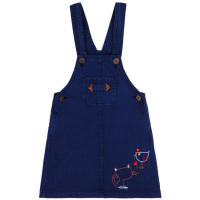 ЧЗ Сарафан для девочки 3-7 лет 100% хлопок BONITO KIDS/OP1666(ЧЗ)/уп.5шт./меш.270 шт.