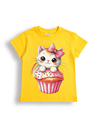 картинка КГ Футболка для девочки 1,5-4 лет 100% хлопок BONITO KIDS/BK0001D(2025)/уп.4шт./меш.800шт. от магазина