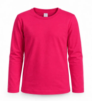 БГ_ЧЗ Лонгслив для девочки 3-7 лет 100% хлопок BONITO KIDS/SS6190LD(ЧЗ)/уп.5шт./меш.300шт.