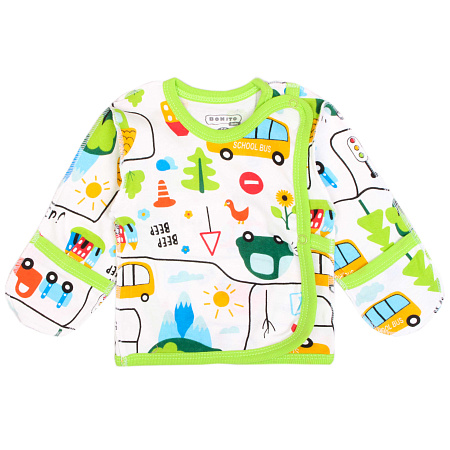 картинка ЧЗ Распашонка для новорожденных 56-62 100% хб BONITO KIDS/OP1382/уп.6 шт./меш.624шт. от магазина