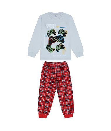 КГ Пижама для мальчика 8-12 лет 100% хлопок BONITO KIDS/BK1743PJ(01-23)/уп.5шт./меш.175шт. от магазина