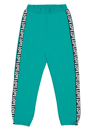 картинка ЧЗ Брюки спортивные для девочки 3-7 лет 92% хлопок, 8% лайкра BONITO KIDS/BK1528L(ЧЗ)/уп.5шт./меш.350шт. от магазина