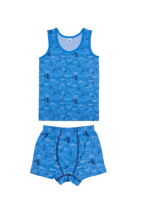 ЧЗ Комплект для мальчика (майка,трусы) 7-11 лет BONITO KIDS/BK1545MT(01-21)(ЧЗ)/уп.5шт./меш.360шт. от магазина