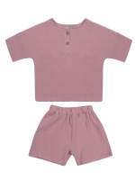 ЧЗ Комплект для девочки (футболка и шорты) 6-9 лет 100% хлопок BONITO KIDS/OP1936(02-26)(ЧЗ)/уп.4шт./меш.204шт.