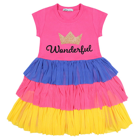 картинка БГ_ЧЗ Платье для девочки 3-7 лет 92% хлопок, 8% лайкра BONITO KIDS/BK1782P(05-24)(ЧЗ)/уп.5шт./меш.200 шт. от магазина