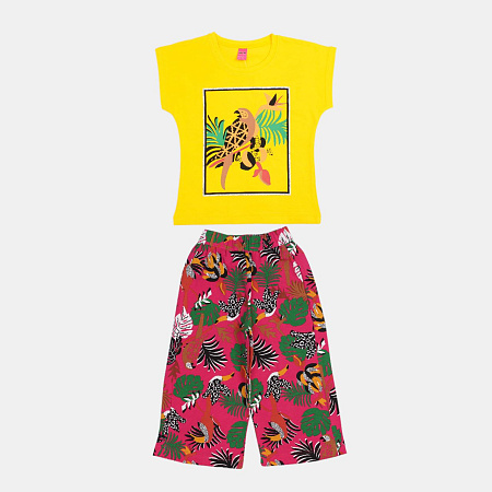 картинка КГ_ОТ Комплект для девочки (футболка и кюлоты) 8-12 лет 95% хлопок, 5% эластан BONITO KIDS /уп.5 шт./меш.180шт. от магазина