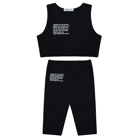 картинка БГ_ЧЗ Комплект для девочки (топ и бриджи) 7-10 лет 92% нейлон, 8% спандекс BONITO KIDS/BK1747KP(ЧЗ)/уп.5 шт./меш.400шт. от магазина