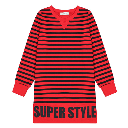 картинка БГ_ЧЗ Платье для девочки 92% х/б 8% лайкра  8-12 лет, BONITO KIDS/BK1708P(ЧЗ)/уп.5шт./меш.325шт. от магазина