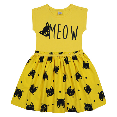 картинка БГ_ЧЗ Платье для девочки 5-8 лет 92% хлопок, 8% лайкра BONITO KIDS/SS6037(ЧЗ)/уп.4шт./меш.360шт. от магазина