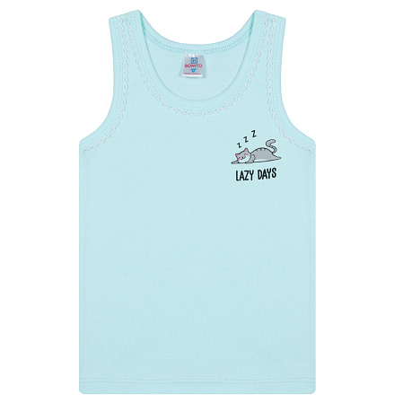 картинка БГ Майка для девочки 2-6 лет 100% хлопок BONITO KIDS/BK0536D(01-23)/уп.5шт./меш.900шт. от магазина