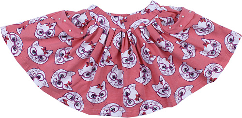 картинка ЧЗ Юбка для девочки 3-7 лет 92% хлопок, 8% лайкра BONITO KIDS/BK1192Y(ЧЗ)/уп.5шт./меш.350шт. от магазина