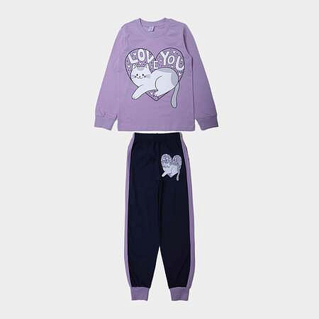 картинка БГ_ЧЗ Пижама для девочки 8-12 лет 100% хлопок BONITO KIDS/SS6011(ЧЗ)/уп.5шт./меш.200шт. от магазина