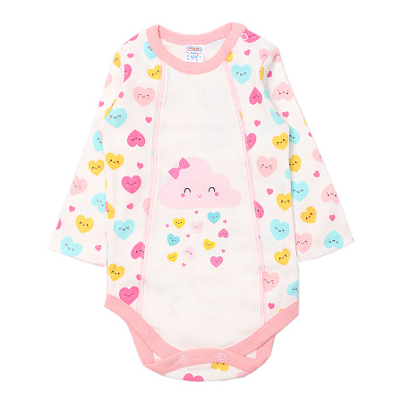 картинка ЧЗ Боди для детей 62-80 см 100% х/б BONITO KIDS/OP1311(01-22)/уп.4шт./меш.640шт. от магазина