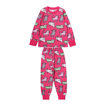картинка БГ_ЧЗ Пижама для девочки 3-7 лет 100% хлопок BONITO KIDS/SS6121(350шт)(01-24)(ЧЗ)/уп.5шт./меш.350шт. от магазина