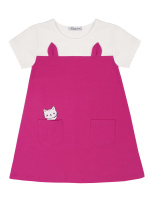 БГ_ЧЗ Платье для девочки 3-7 лет, 92% хлопок  8% эластан, BONITO KIDS/BK1847P(ЧЗ)/уп.5шт./меш.400шт.