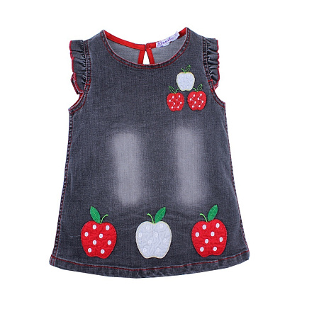 картинка ЧЗ Сарафан для девочки 2-5 лет 75% хлопок, 23% пэ, 2% лайкра BONITO KIDS/OP768П(ЧЗ)/уп.4шт./меш.276шт. от магазина